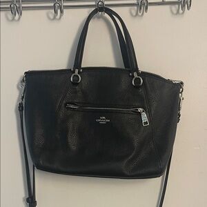 Coach Black Pebbled Leather Tote